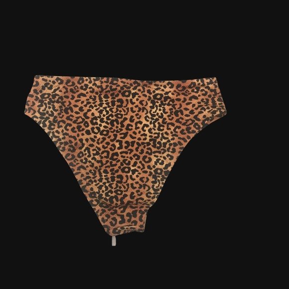 Women's High Leg Extra Cheeky Bikini Bottom Size L - Picture 2 of 4